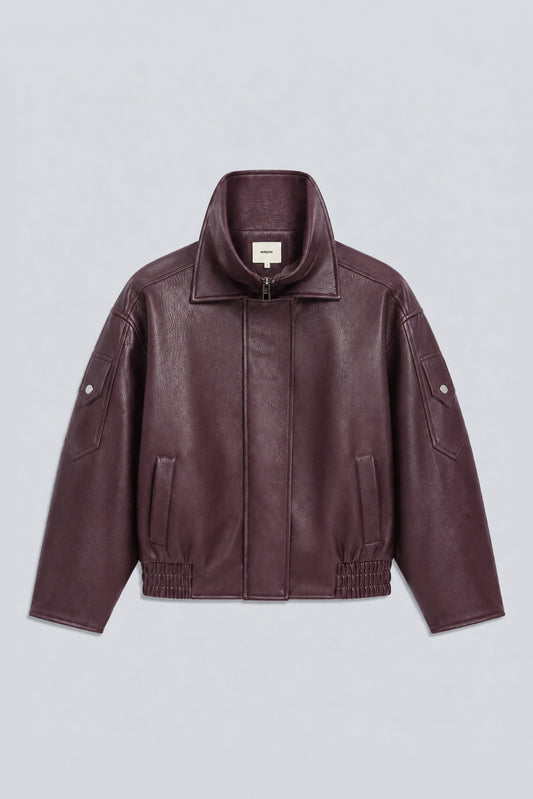 Veste oversize en simili cuir "Early" chez Suncoo