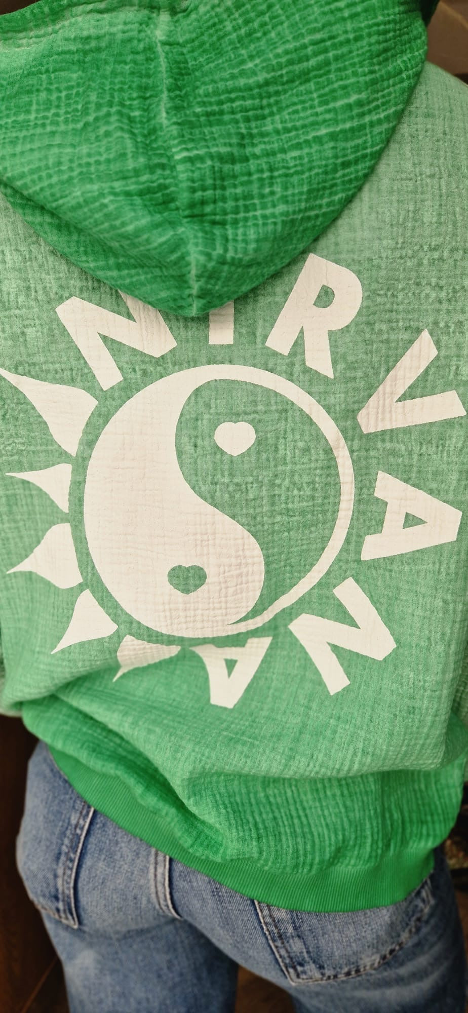 Sweat à capuche imprimé nirvana NINE Tees