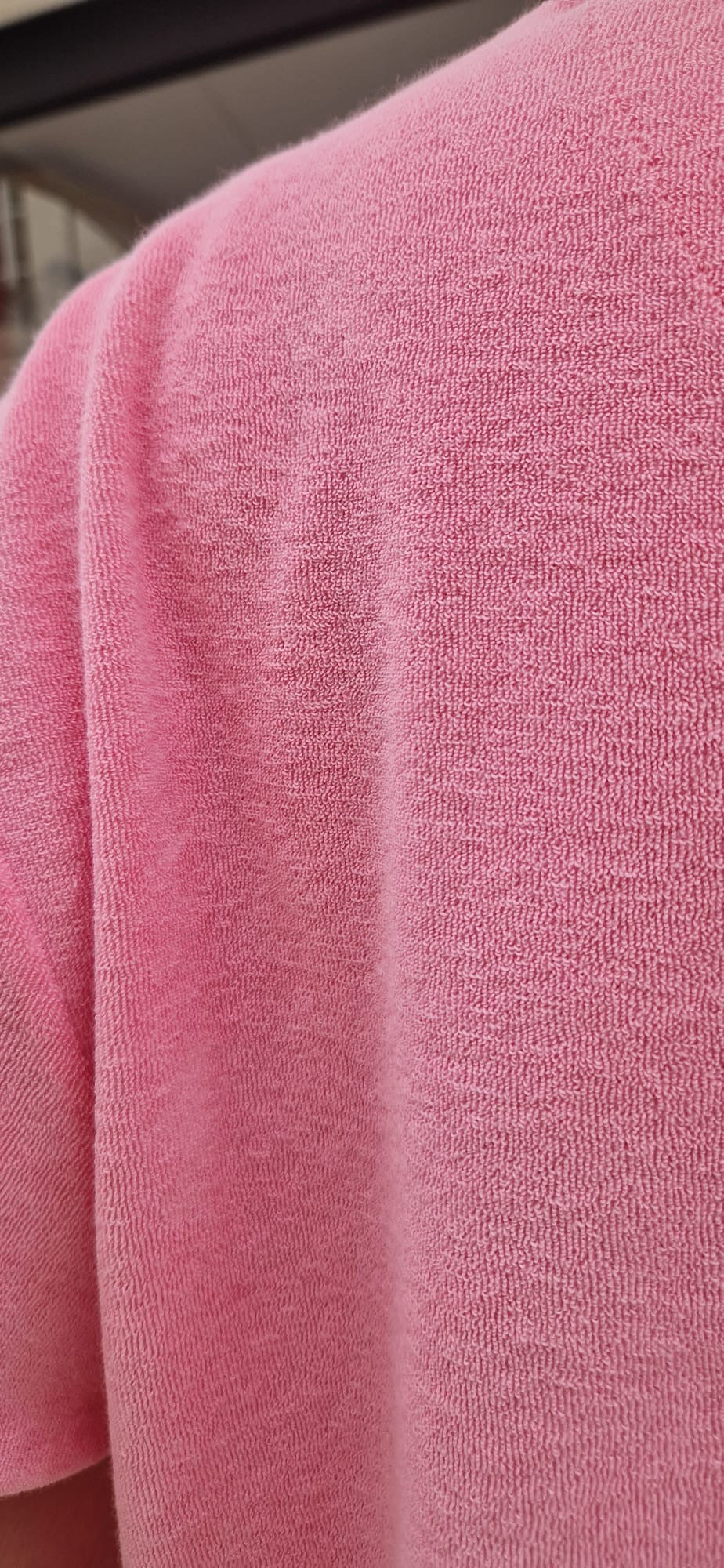 T-shirt éponge rose imprimé Marcello