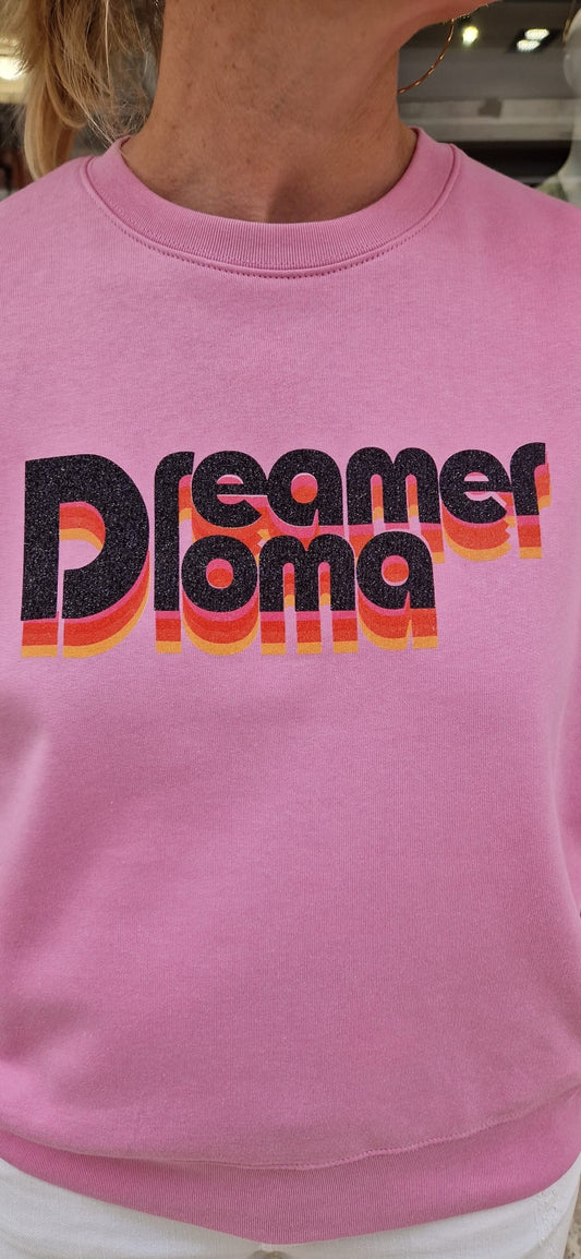 Sweat rose imprimé Marcello Collection