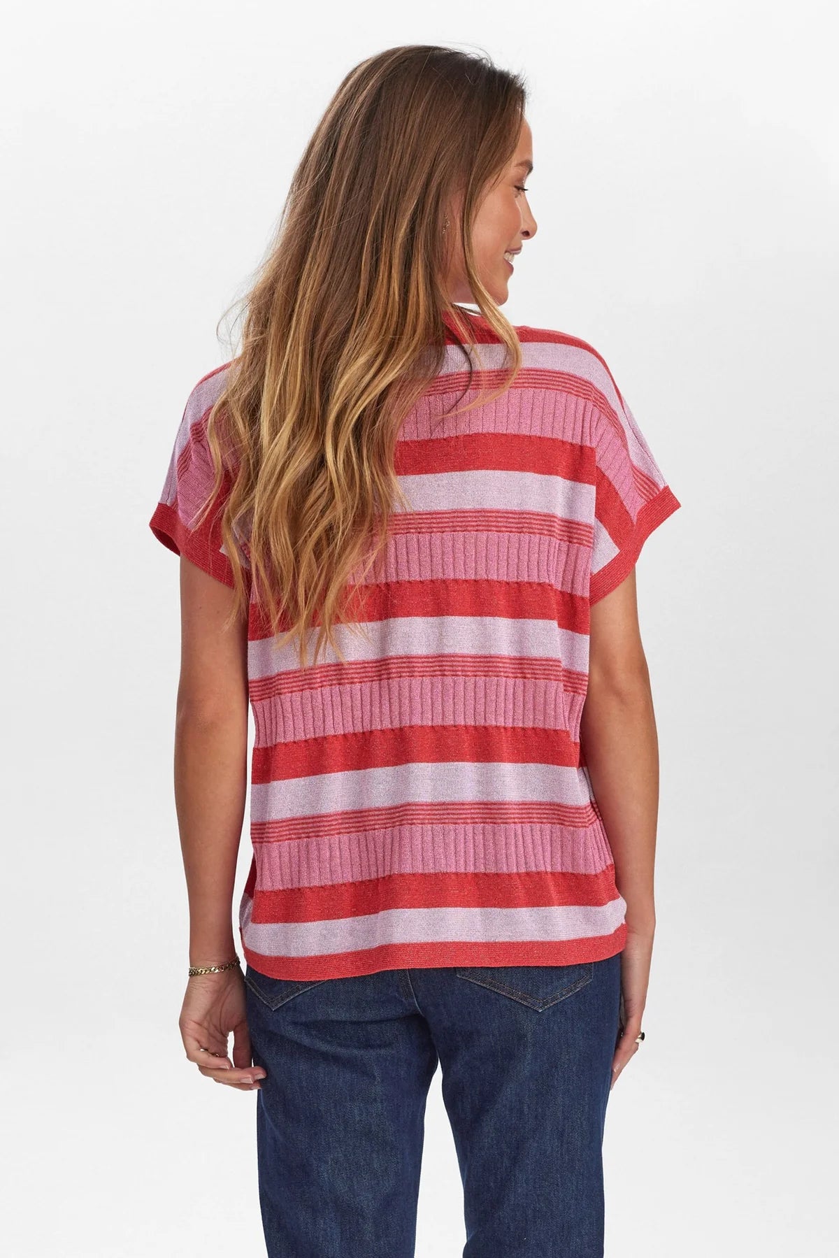 Pull manches courtes rayé Nümph