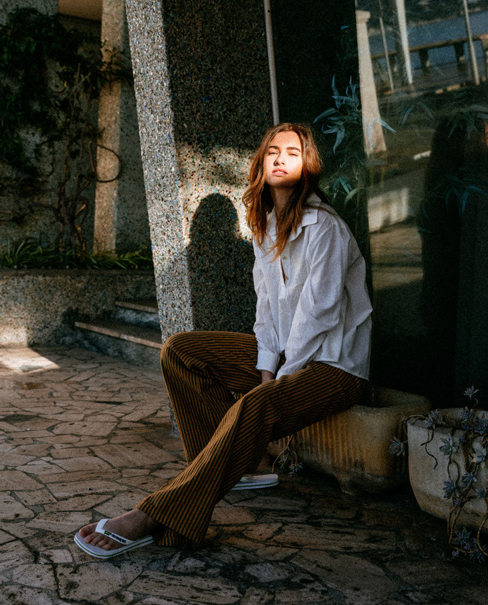Pantalon rayé à cordon Tinsels