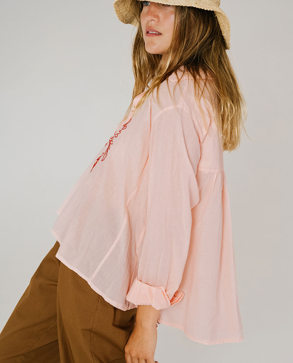 Blouse manches longues avec broderies Tinsels