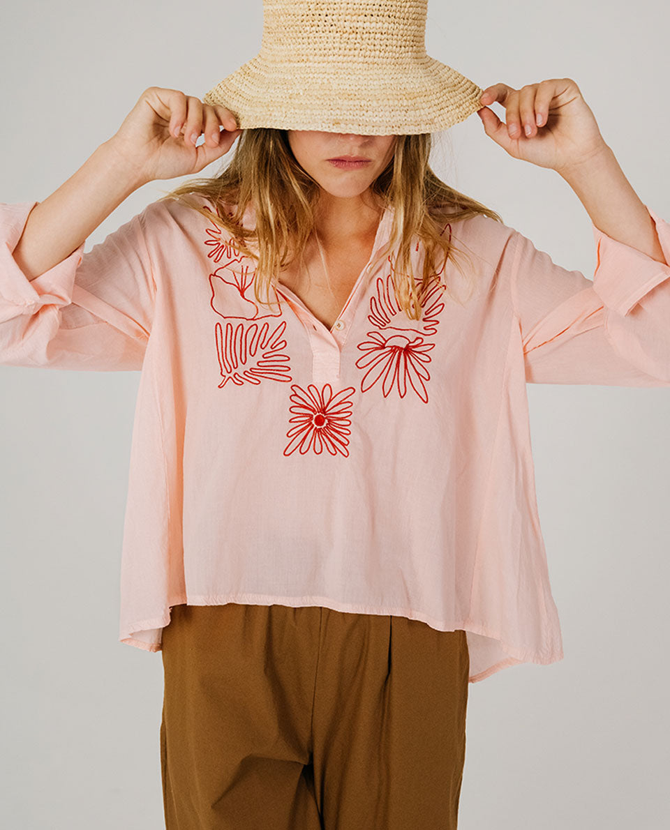 Blouse manches longues avec broderies Tinsels