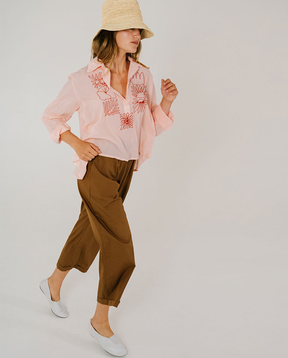Blouse manches longues avec broderies Tinsels