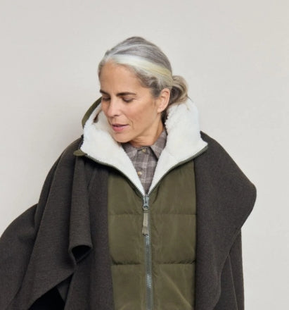 Capuche Kaki/Sherpa Fudoon