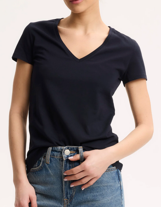 T-shirt col V Majestic Filatures