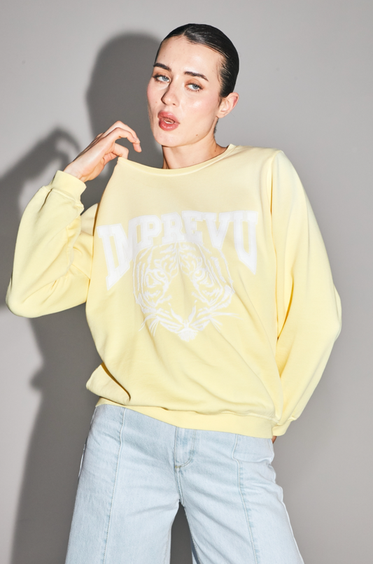 Sweat imprimé tigre Imprévu