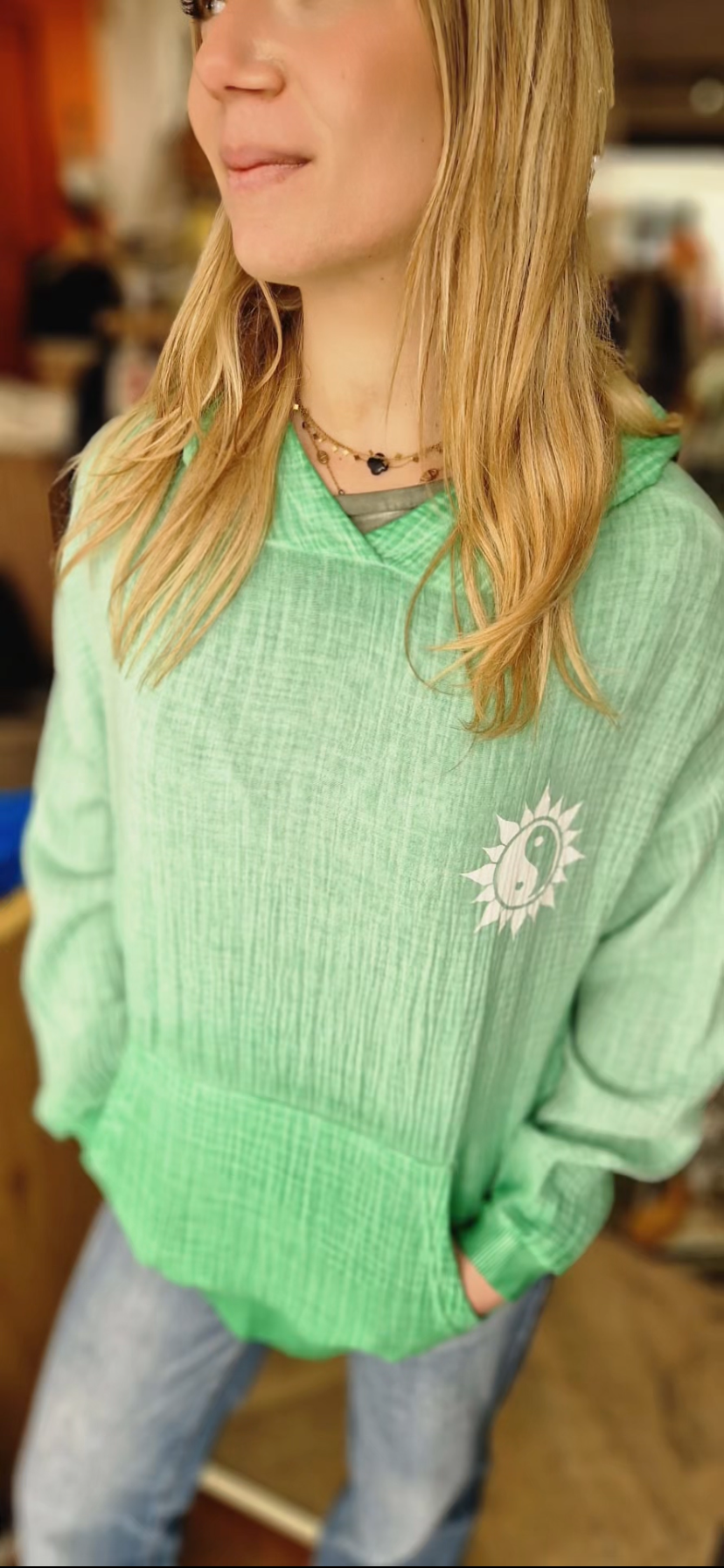 Sweat à capuche imprimé nirvana NINE Tees