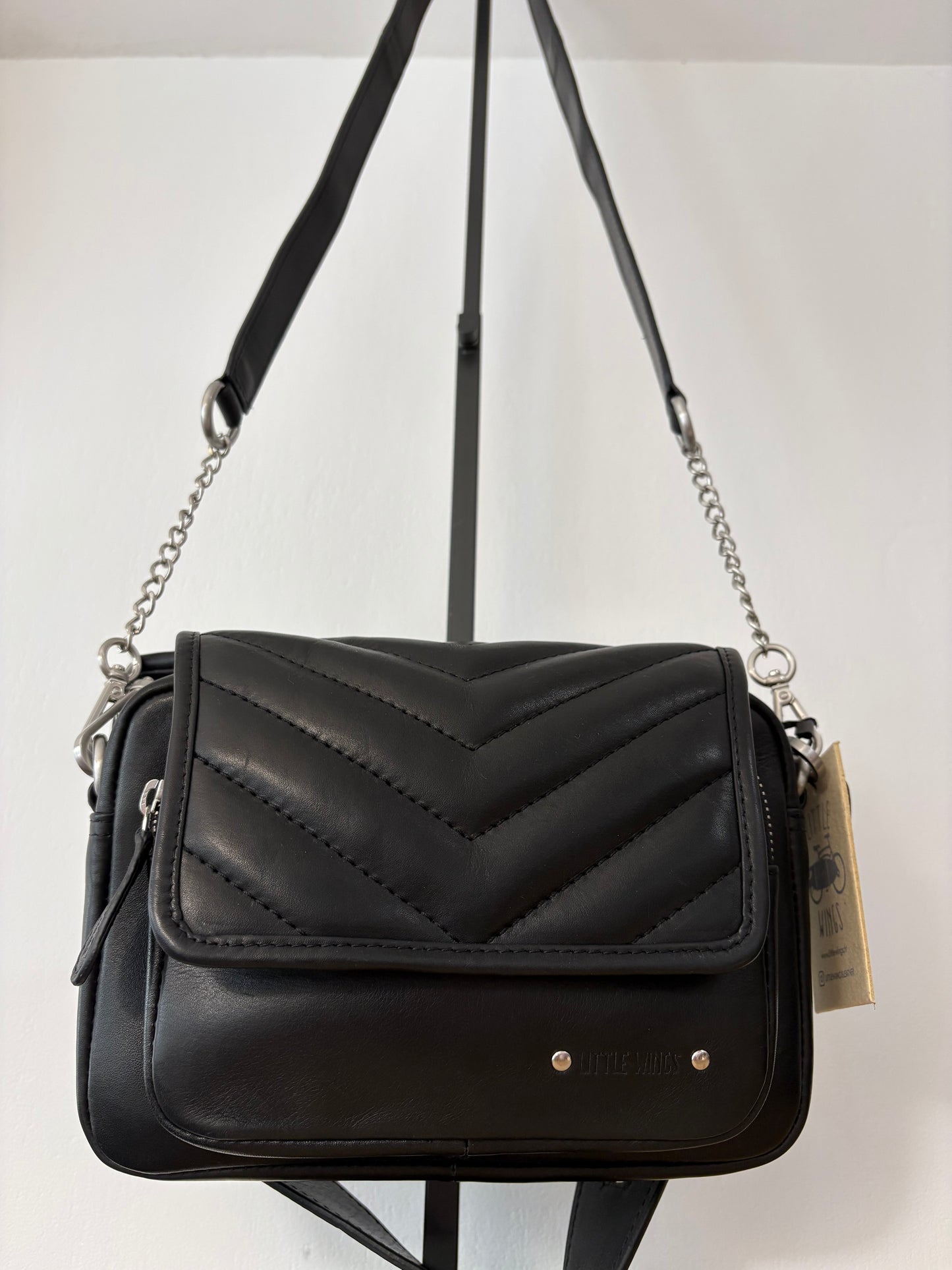 Sac bandoulière cuir "Aglaé" chez Little Wings
