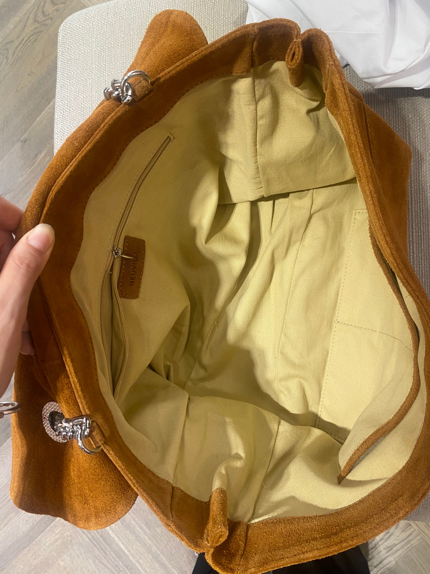 Sac camel suède Rachel Neuville