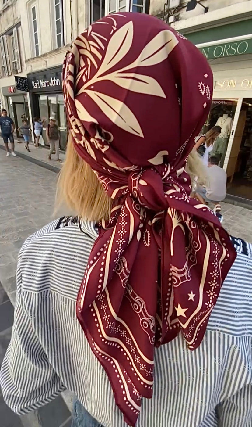 Foulard medium motif Bandana