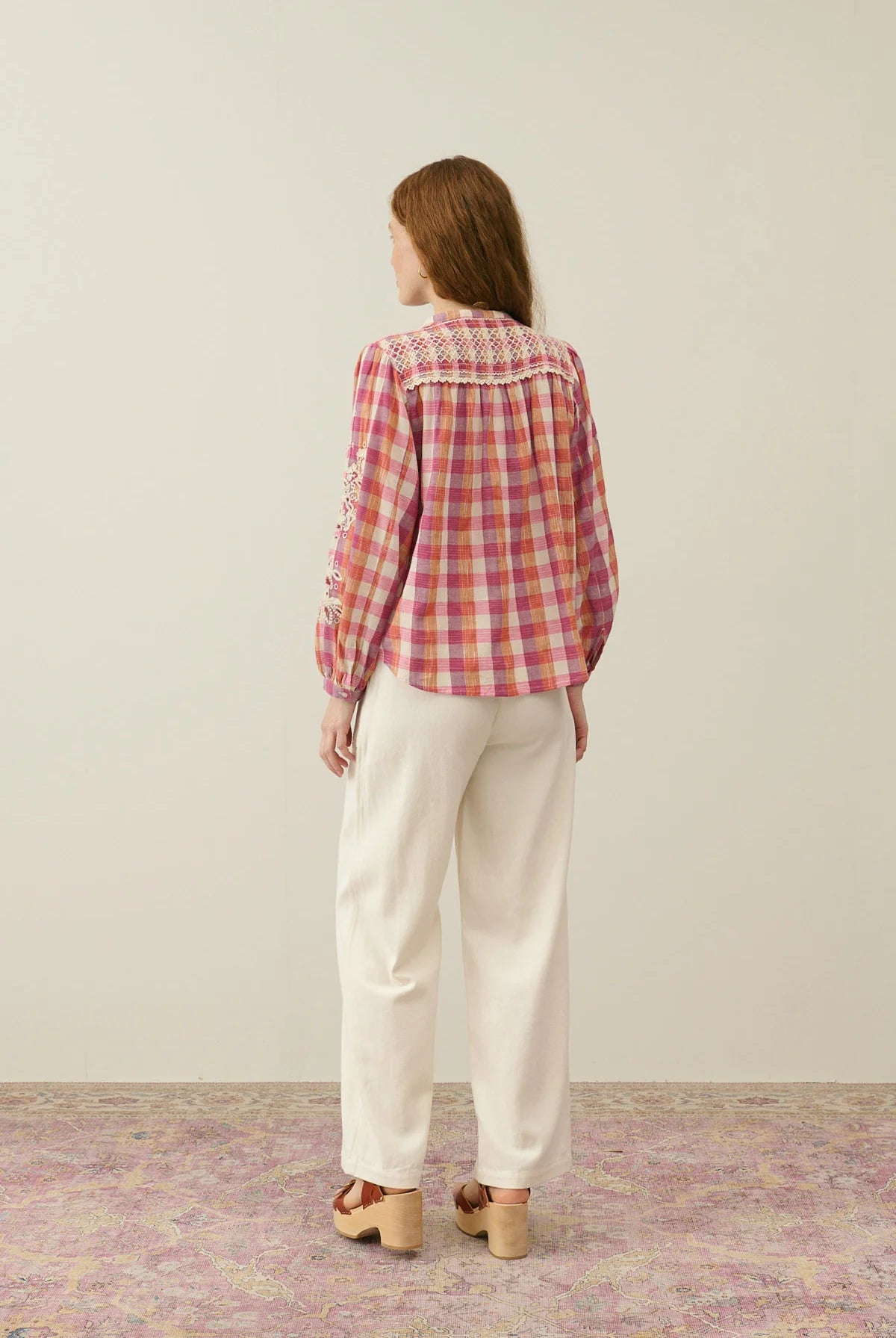Blouse à carreaux Manches longues Louise Misha