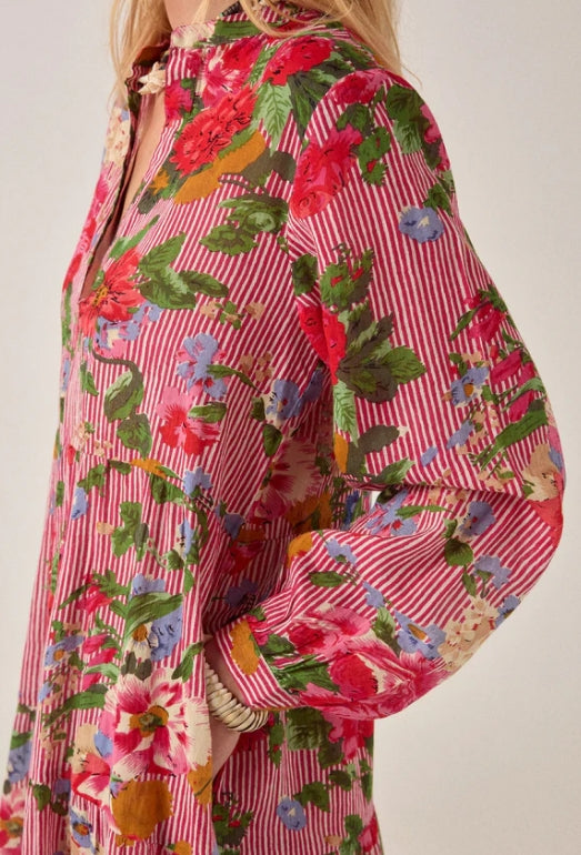 Robe longue manches longues "Beatrice" chez Maison Hotel