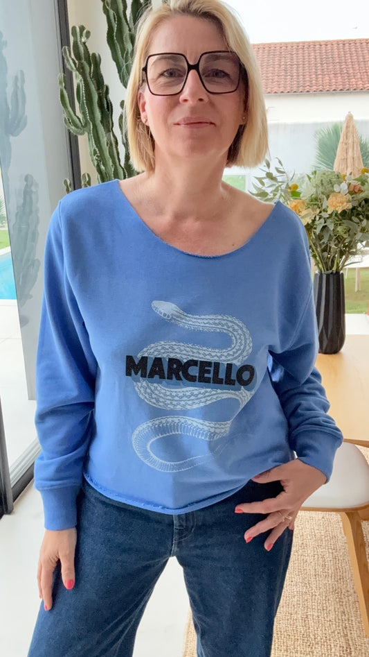 Sweat bleu "Maeva" chez Marcello
