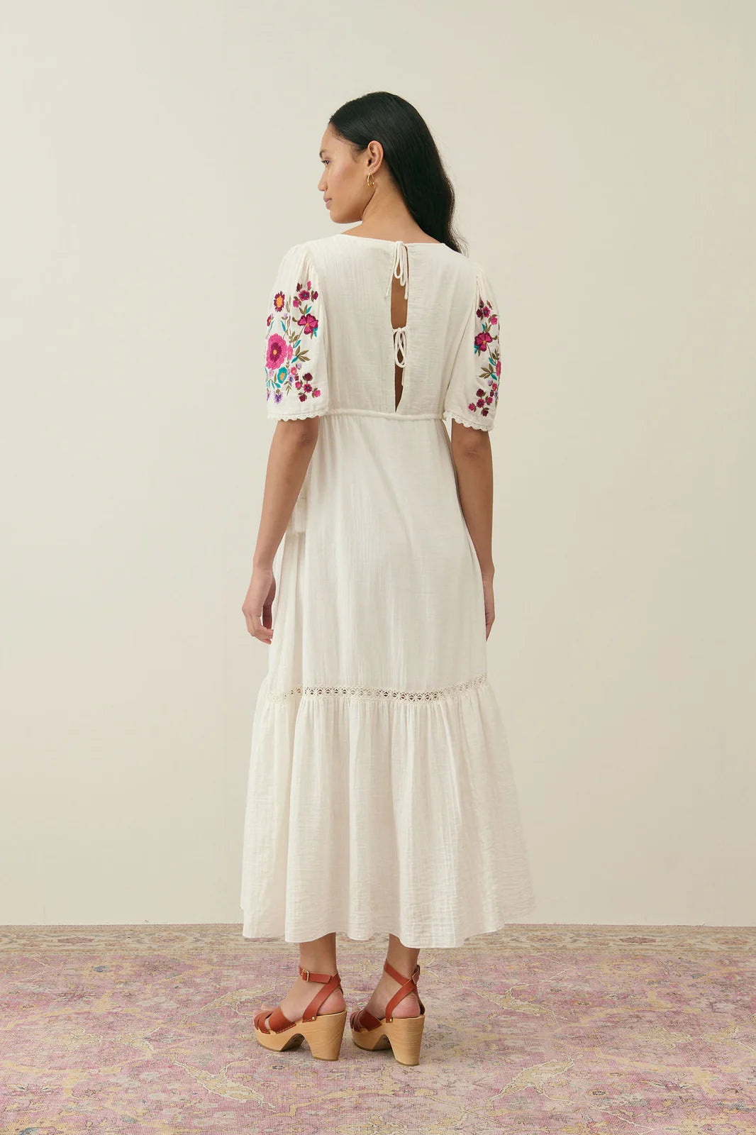 Robe longue en gaze de coton Louise Misha