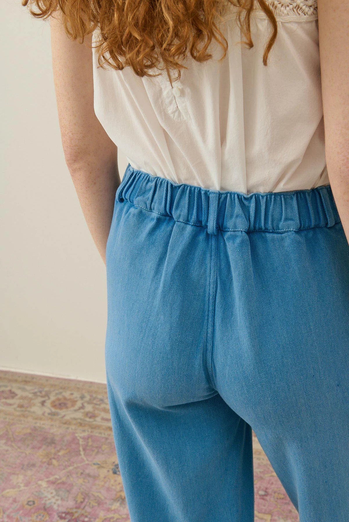 Pantalon bleu droit Louise Misha