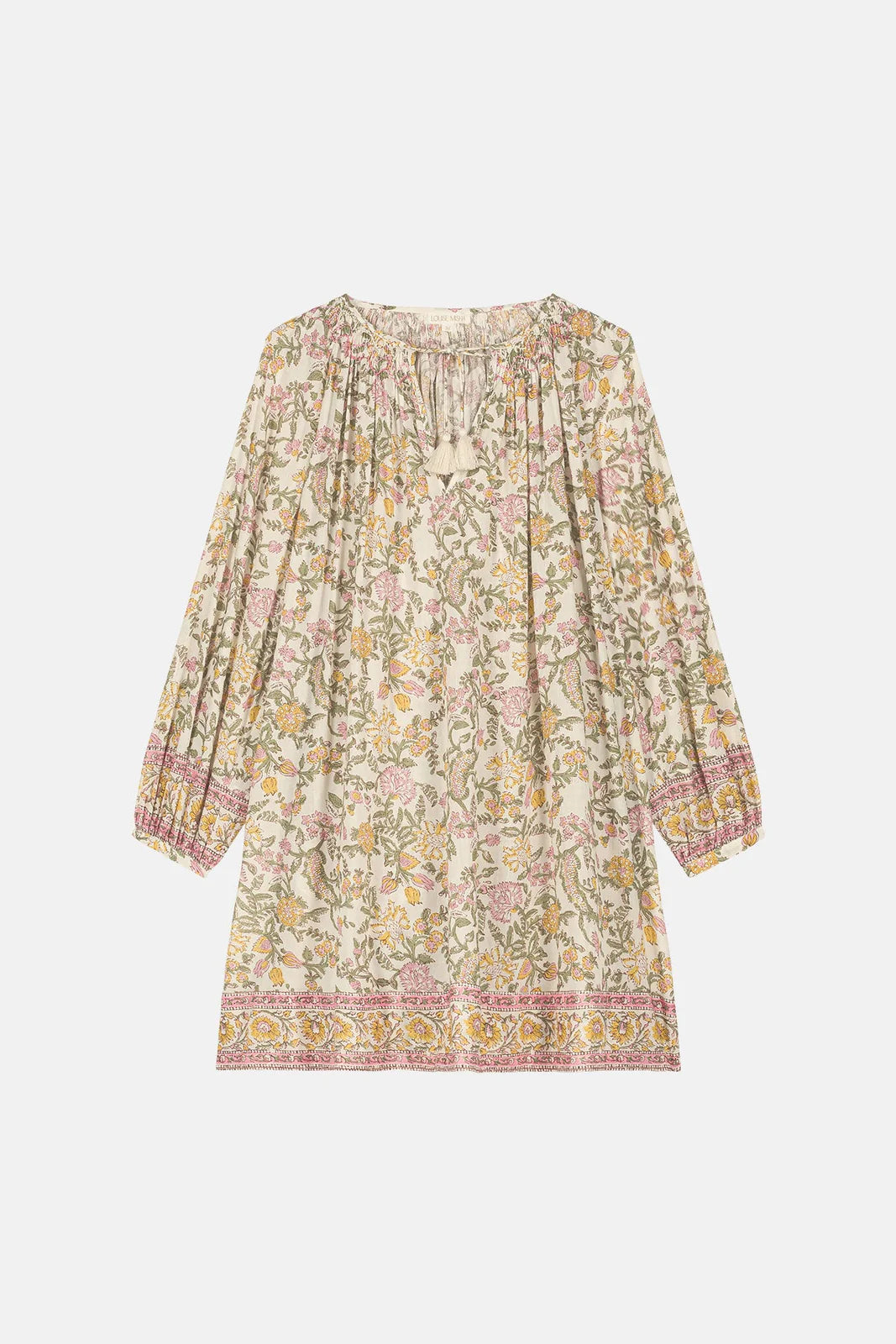 Robe courte fleurie manches longues Louise Misha