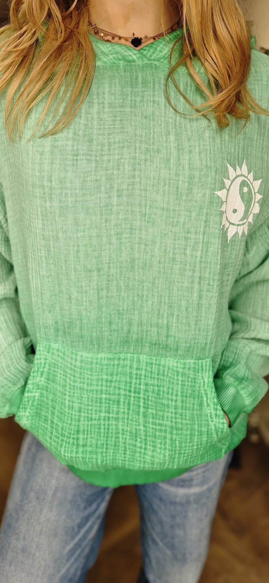 Sweat à capuche imprimé nirvana NINE Tees