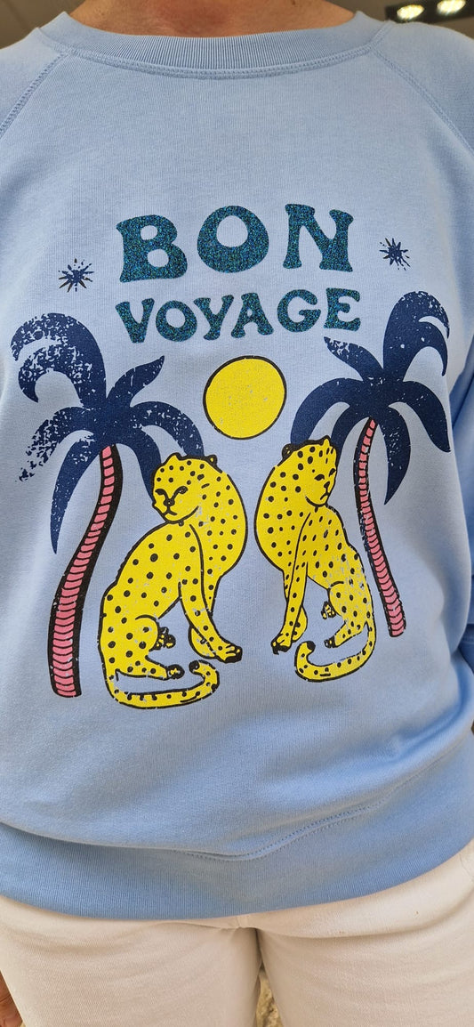 Sweat bleu imprimé Marcello Collection