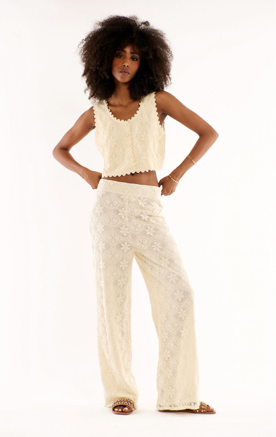 Pantalon crochet dentelle Wild