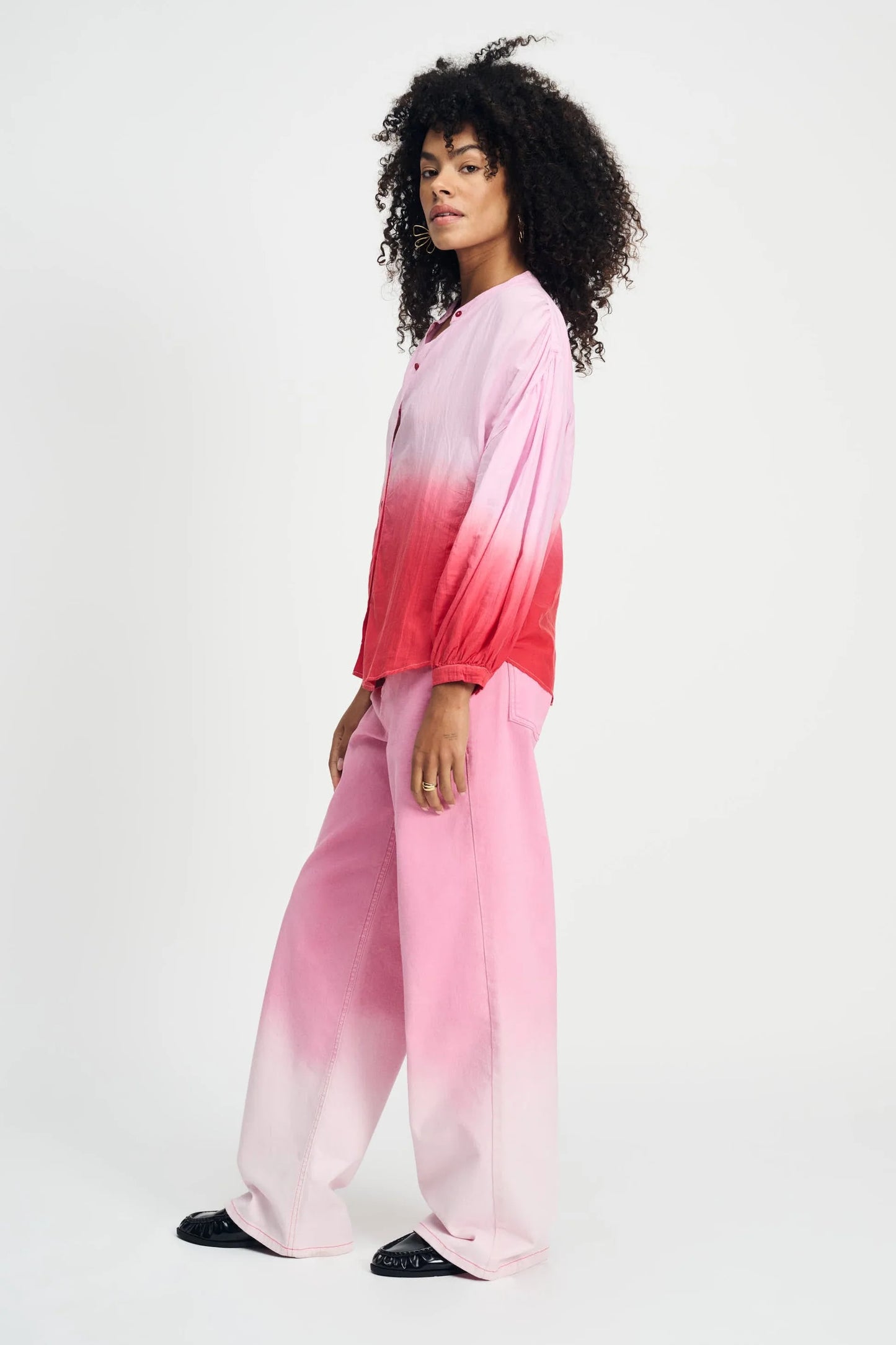 Blouse Tie&Dye Rose POM Amsterdam