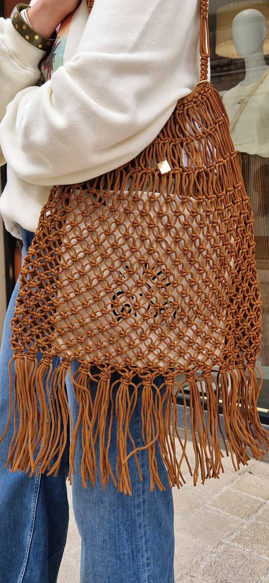 Sac filet franges Ariel Gisel Paris