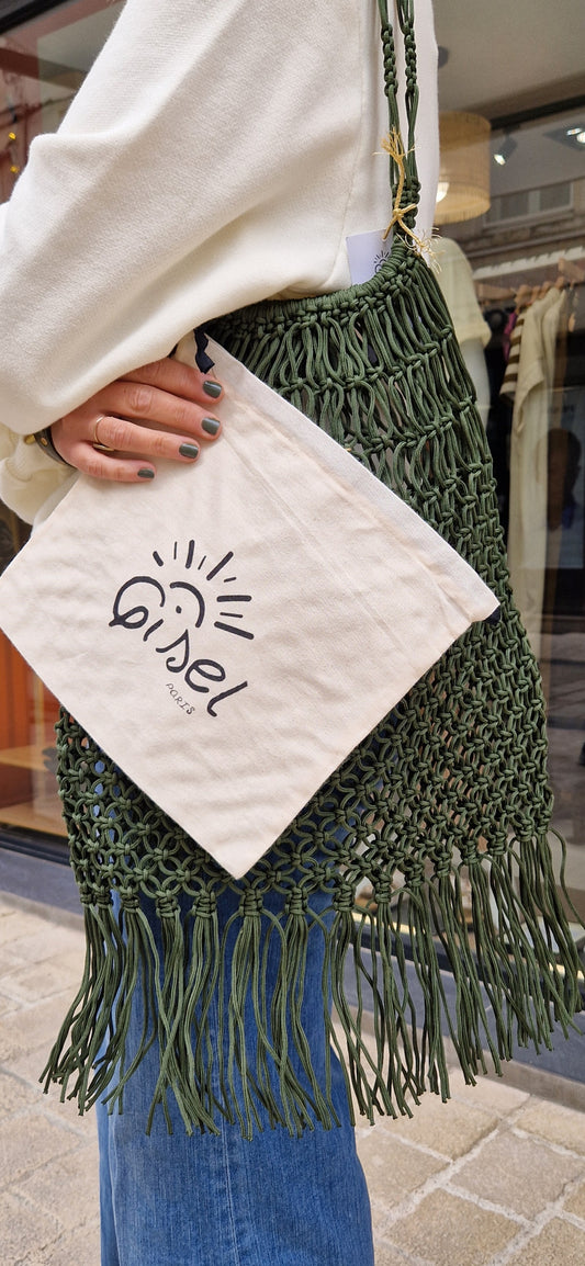 Sac filet franges Ariel Gisel Paris