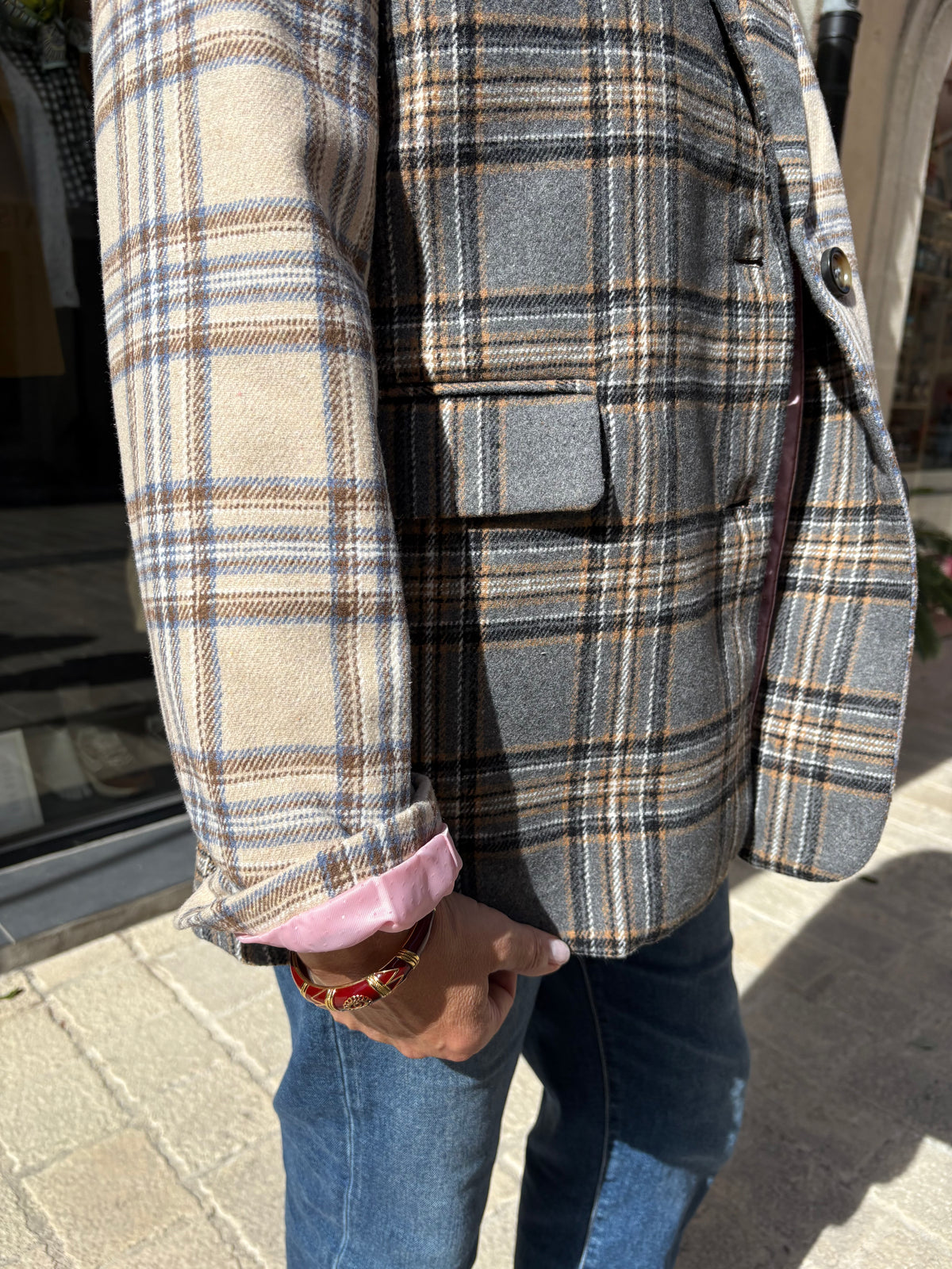 Blazer carreaux "Avey" chez Nümph