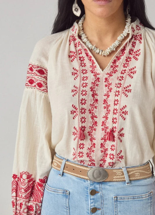 Blouse manches longues "Antonella" Maison Hotel