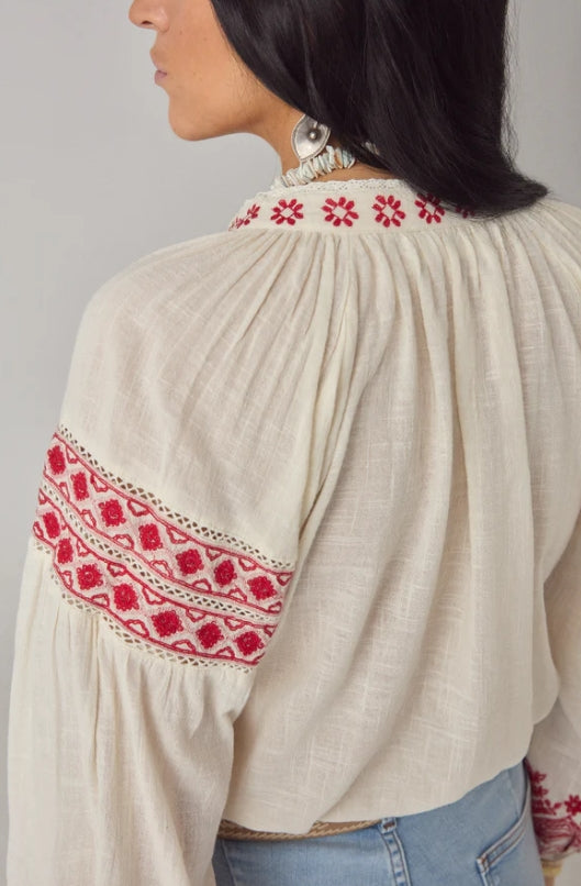 Blouse manches longues "Antonella" Maison Hotel