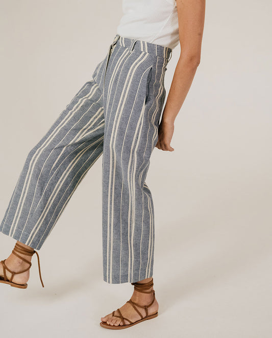 Pantalon droit rayé longueur 7/8 Tinsels