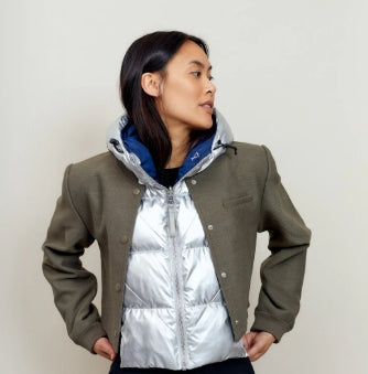 Capuche Argent/Marine Fudoon