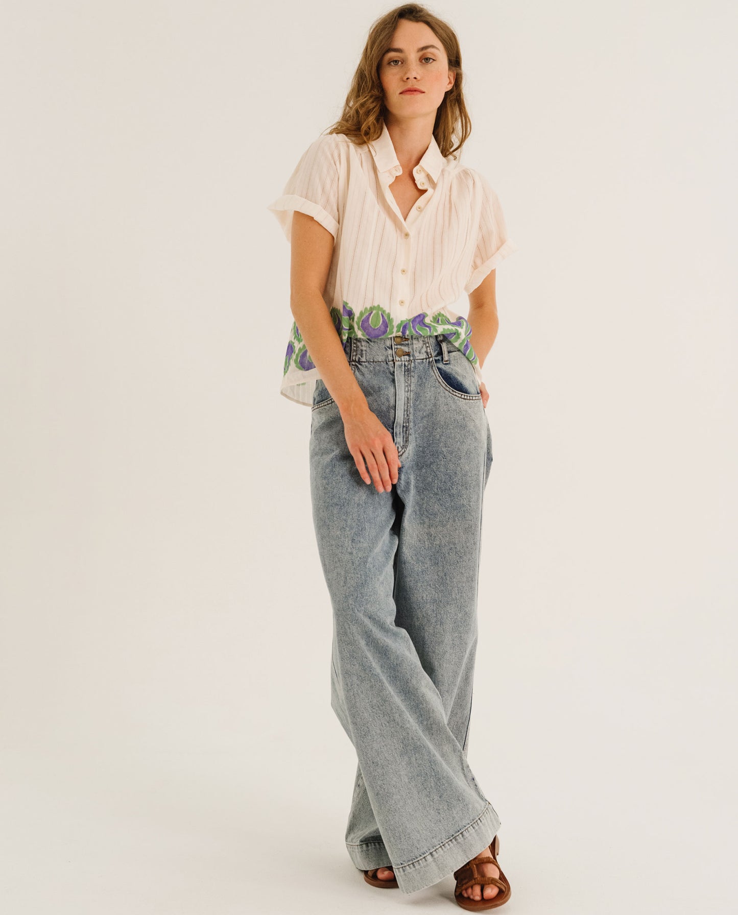Chemise manches courtes "Ellie" chez Tinsels