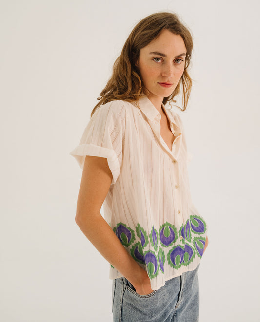 Chemise manches courtes "Ellie" chez Tinsels
