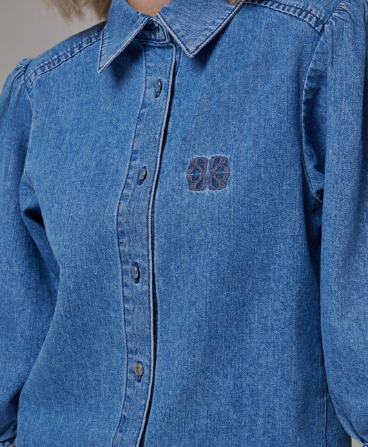 Chemise jean courte "Hazel" chez Reiko