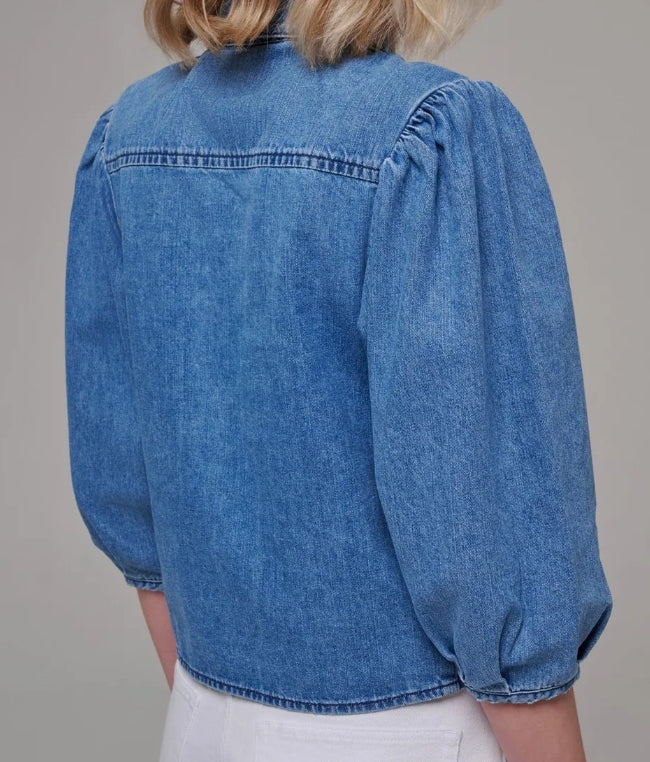 Chemise jean courte "Hazel" chez Reiko