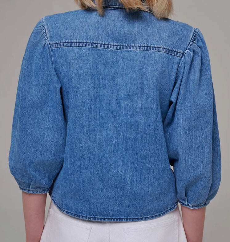 Chemise jean courte "Hazel" chez Reiko