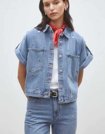 Chemise manches courtes à œillets "Lord" Suncoo