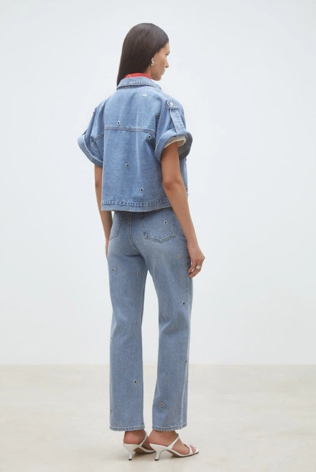 Jean droit à œillets "Rayan" Suncoo