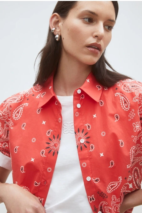 Chemise manche courte bandana "Luz" chez Suncoo