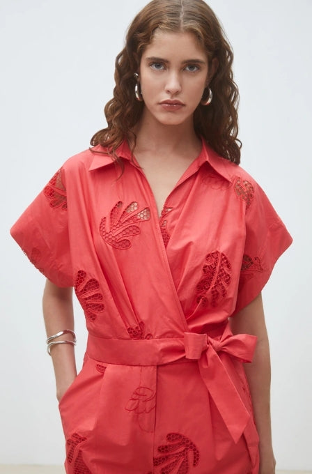 Combishort broderies ajourées "Tracy" chez Suncoo