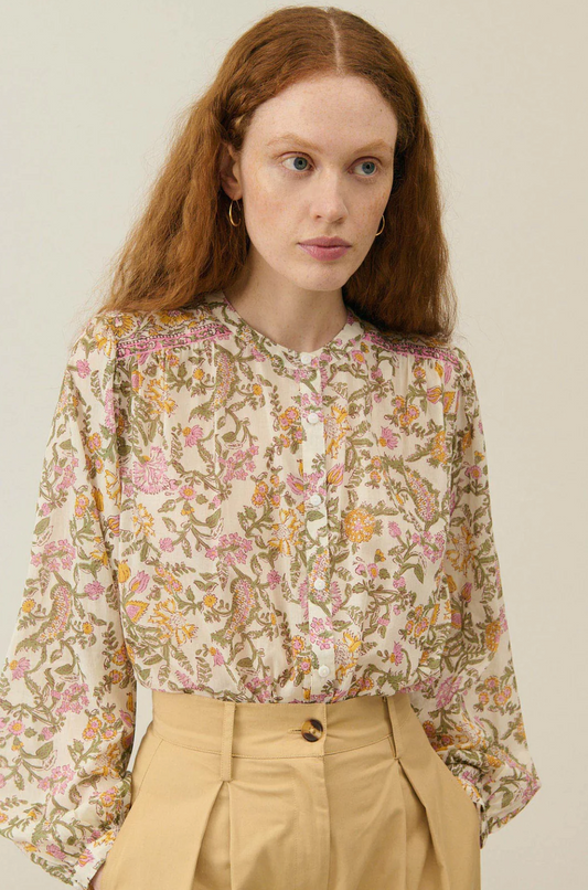 Chemise fleurie manches longues Louise Misha