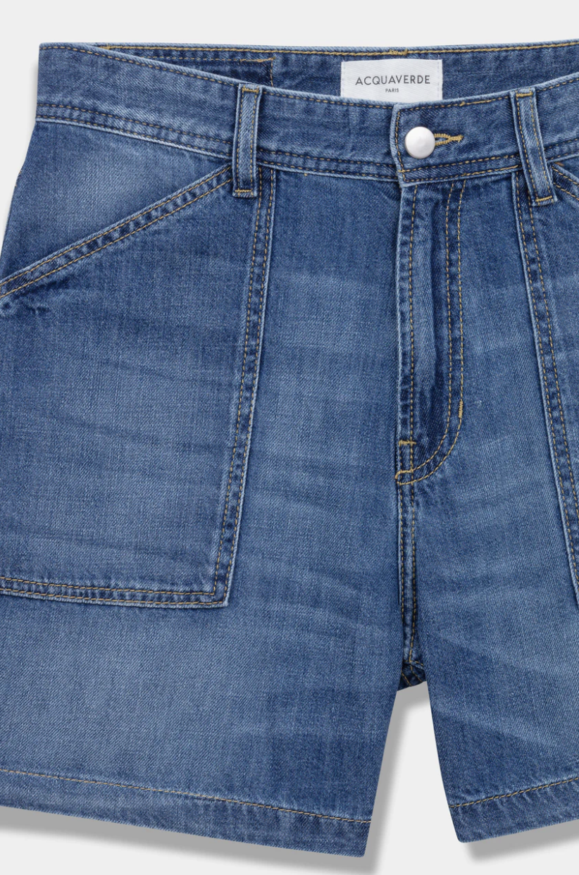 Short en jean cargo Acquaverde