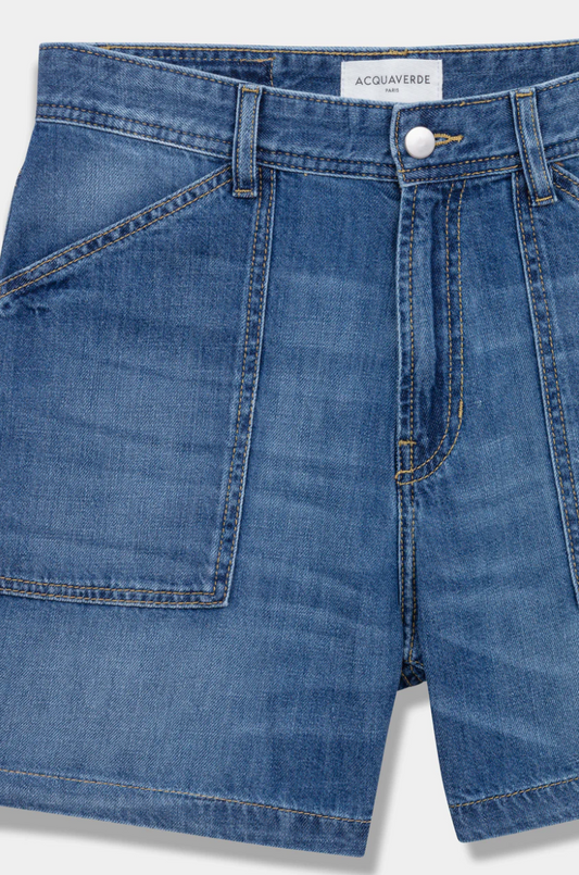 Short en jean cargo Acquaverde