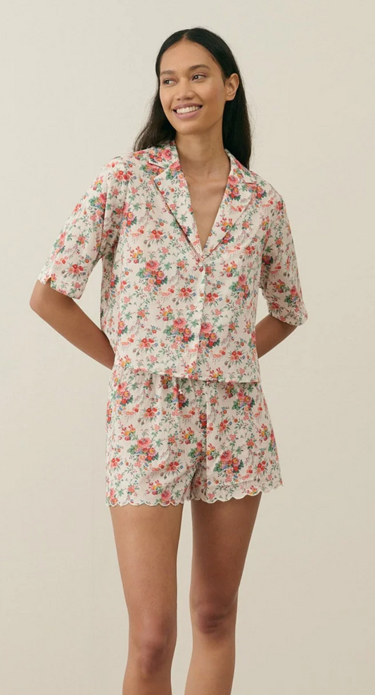 Set Pyjama fleuri short Louise Misha