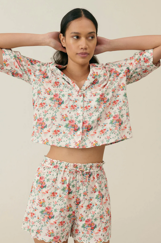 Set Pyjama fleuri short Louise Misha