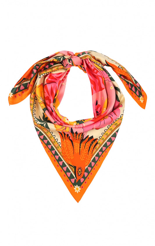 Foulard Medium "Bandidas" rose chez Wild