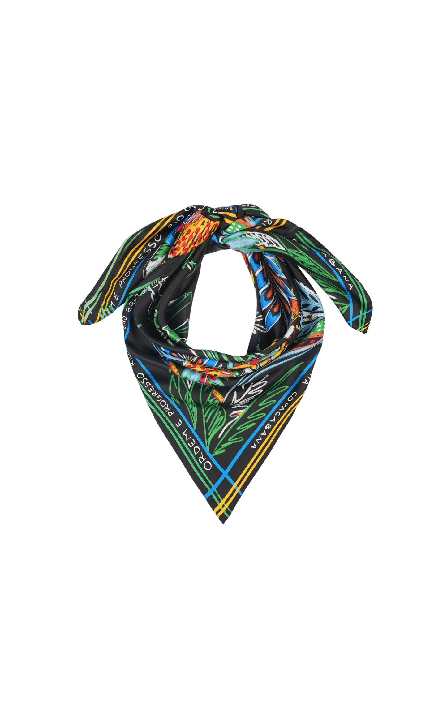 Foulard Medium "Bahia" noir chez Wild