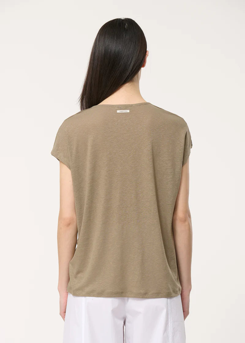 T-shirt en lin col V Humility